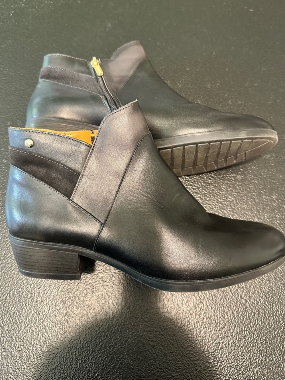 Pikolinos Daroca Ankle Boots Black Leather Suede women’s 8.5 - Picture 3 of 6